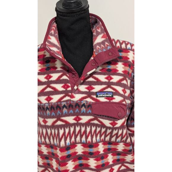 Patagonia Synchilla Snap-T Fleece Pullover XS Women’s Geometric Aztec... - Picture 3 of 13